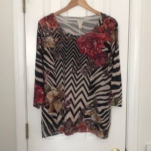 Chico’s 3/4 inch Sleeve Top